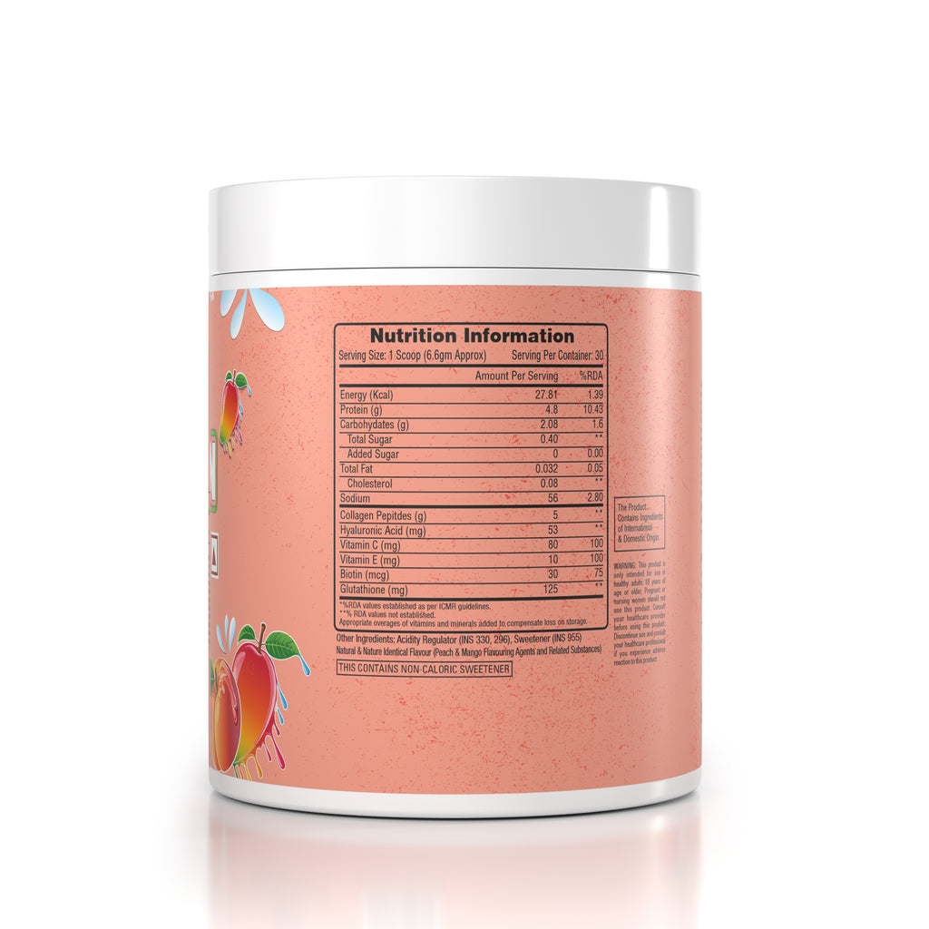 QuickFity Marine Collagen Powder – Peach Mango