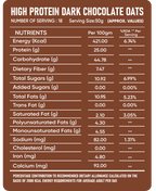 Quickfity | High protein Dark chocolate Oats, Best oats, Best oats for breakfast, Best oats for weight loss.
